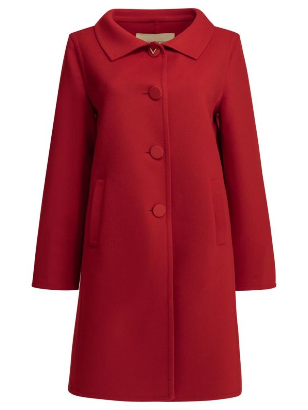 Valentino Long Wool And Cashmere Coat Tag Size 44 Women